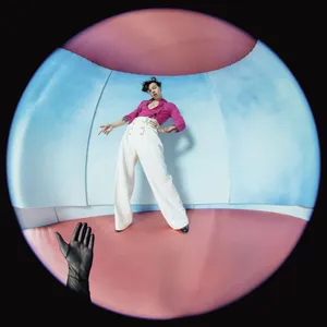 Harry Styles Fine Line Fisheye Portrait Wallpaper