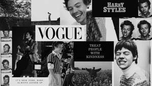 Harry Styles Vogue Collage Wallpaper