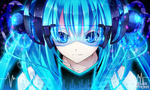 Hatsune Miku Delights With A Colorful And Electrifying Performance Wallpaper