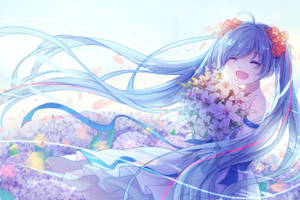 Hatsune Miku, The Japanese Singer-songwriter Of The Future Wallpaper