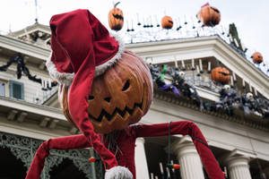 Haunted Mansion Scary Jack-o-lantern Wallpaper