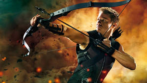 Hawkeye Explosion Scene Wallpaper