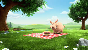 Hay Day Pig Birthday Wallpaper