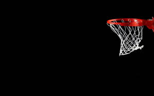 Hd Basketball Ring In Black Wallpaper