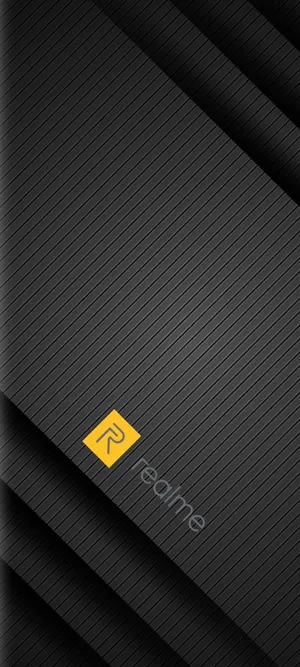 Hd Black Realme Logo Wallpaper