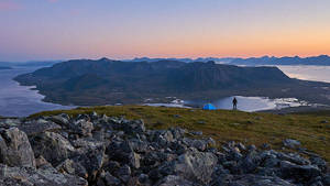 Hd Landscape Black Stones Mountain Wallpaper