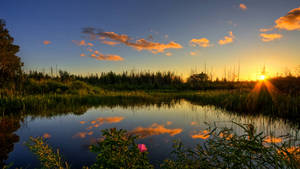 Hd Nature Clouds And Sunset Wallpaper