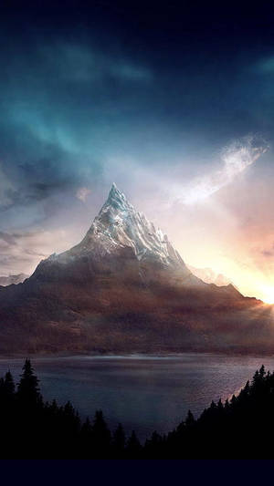 Hd Nature Phone Lone Mountain Wallpaper