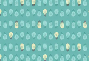 Hd Pattern Blue Lightbulbs Wallpaper
