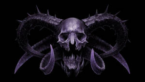 Hd Skull With Horns Wallpaper