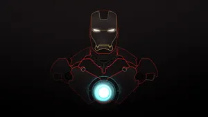 Hd Superhero Iron Man Suit Outline Wallpaper