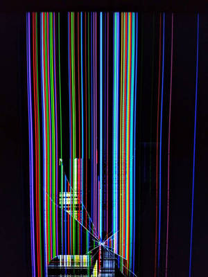 Hd Vertical Broken Screen Lines Wallpaper