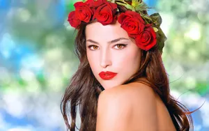 Hd Women Wearing Flower Wreath Wallpaper