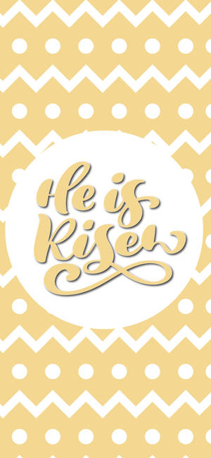 He Is Kisses - Yellow Chevron Pattern Wallpaper