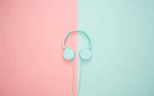 Headphone In Pastel Blue Aesthetic Tumblr Wallpaper