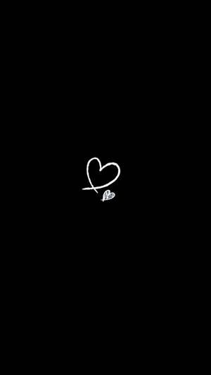 Heart Drawings Dark Girly Background Wallpaper