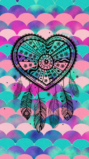 Heart Dream Catcher Wallpaper