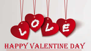 Hearts On Strings Happy Valentines Day Hd Wallpaper