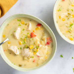 Hearty And Delicious Milky Chicken Chowder Wallpaper