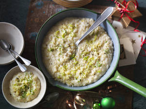 Hearty Broccoli Risotto Ready To Serve Wallpaper