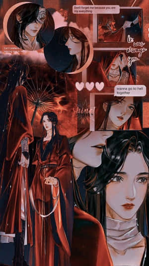 Heaven Officials Blessing Anime Manhwa Collage Wallpaper