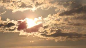 Heavenly Clouds In A Brilliant Blue Sky Wallpaper