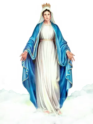 Heavenly Guardianship Of Mother Mary Wallpaper