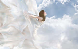 Heavenly Joy - Cute Angels Beyond The Skies Wallpaper