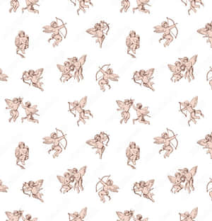 Heavenly Vintage Angel Wallpaper