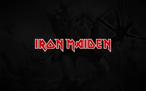Heavy Metal Logo Of Iron Maiden Wallpaper