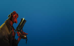 Hellboy Heroic Demon Profile Wallpaper