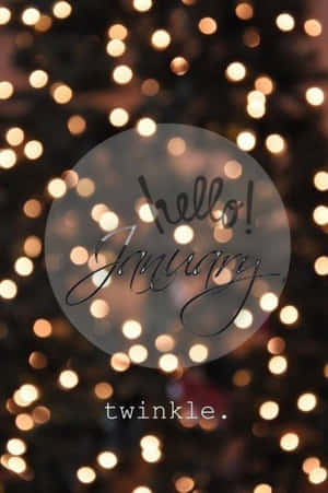 Hello January Twinkle Wallpaper