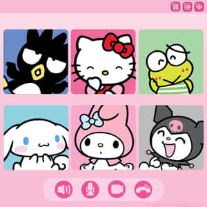 Hello Kitty And Friends Enjoying A Fun Day Together Wallpaper