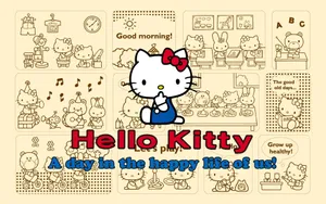 Hello Kitty And Friends Enjoying A Fun Day Wallpaper