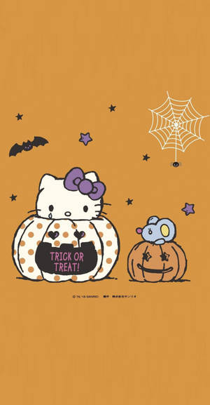 Hello Kitty Halloween Cute Art Wallpaper