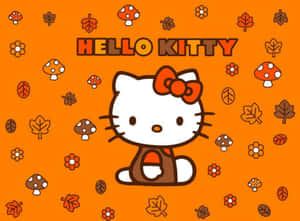 Hello Kitty Laptop Fall Aesthetic Wallpaper