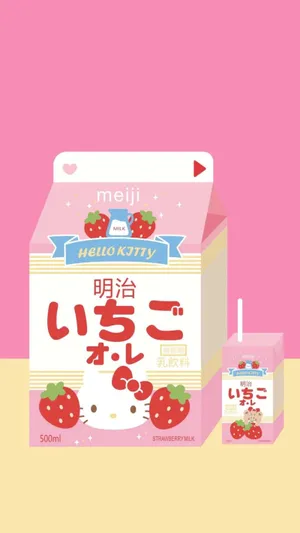 Hello Kitty Milk Carton Wallpaper