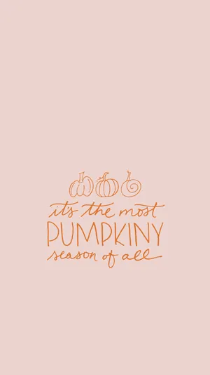 Hello October Pumpkin Season Graphic Text Wallpaper