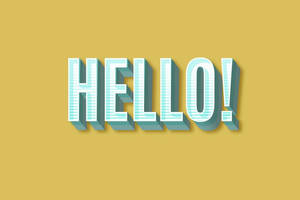 Hello Word Artwork Wallpaper