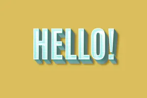 Hello Word Artwork Wallpaper