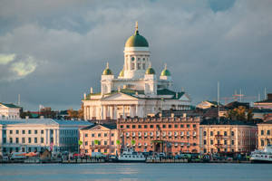 Helsinki Cathedral In Finland Wallpaper