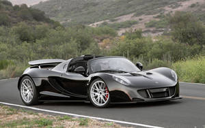 Hennessey Venom Gt Spyder - A Blend Of Speed And Elegance Wallpaper