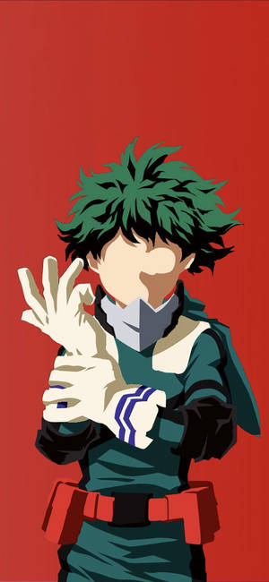 Hero Izuku Midoriya My Hero Academia Iphone Wallpaper