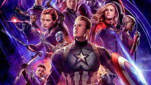 Heroes Assemble For The Epic Avengers Battle Wallpaper