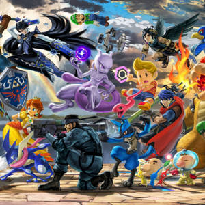 Heroes Join Forces In Super Smash Bros Ultimate Wallpaper