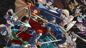 Heroes Of The Order Of Heroes From Fire Emblem Ready For Battle Wallpaper