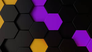 Hexagon Black Pattern Vector Tiles Wallpaper