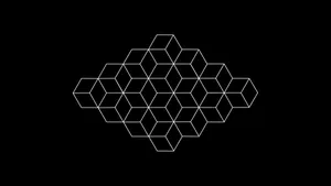 Hexagonal Pattern Blackand White4 K Wallpaper