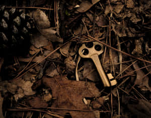 Hidden Old Key Wallpaper