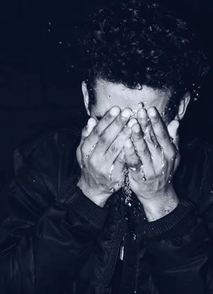 Hiding Face Of Sadness Wallpaper